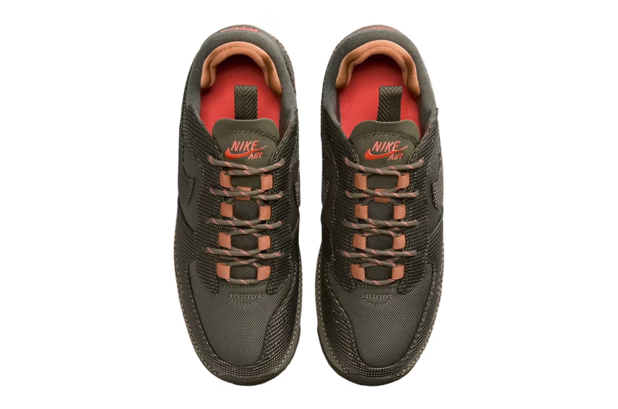 Nike Air Force 1 Wild in Olive/Orange